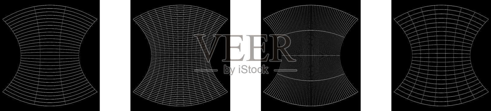 格栅格栅线框用插画图片素材