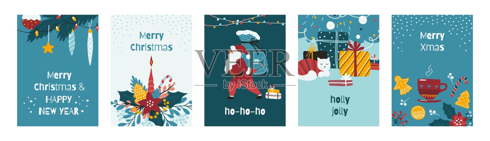 神秘的亮点。收集与月亮炼金术，手和眼睛的精神图标。波西米亚风格的社交媒体封面，占星术和神话元素。矢量魔术装饰集插画图片素材