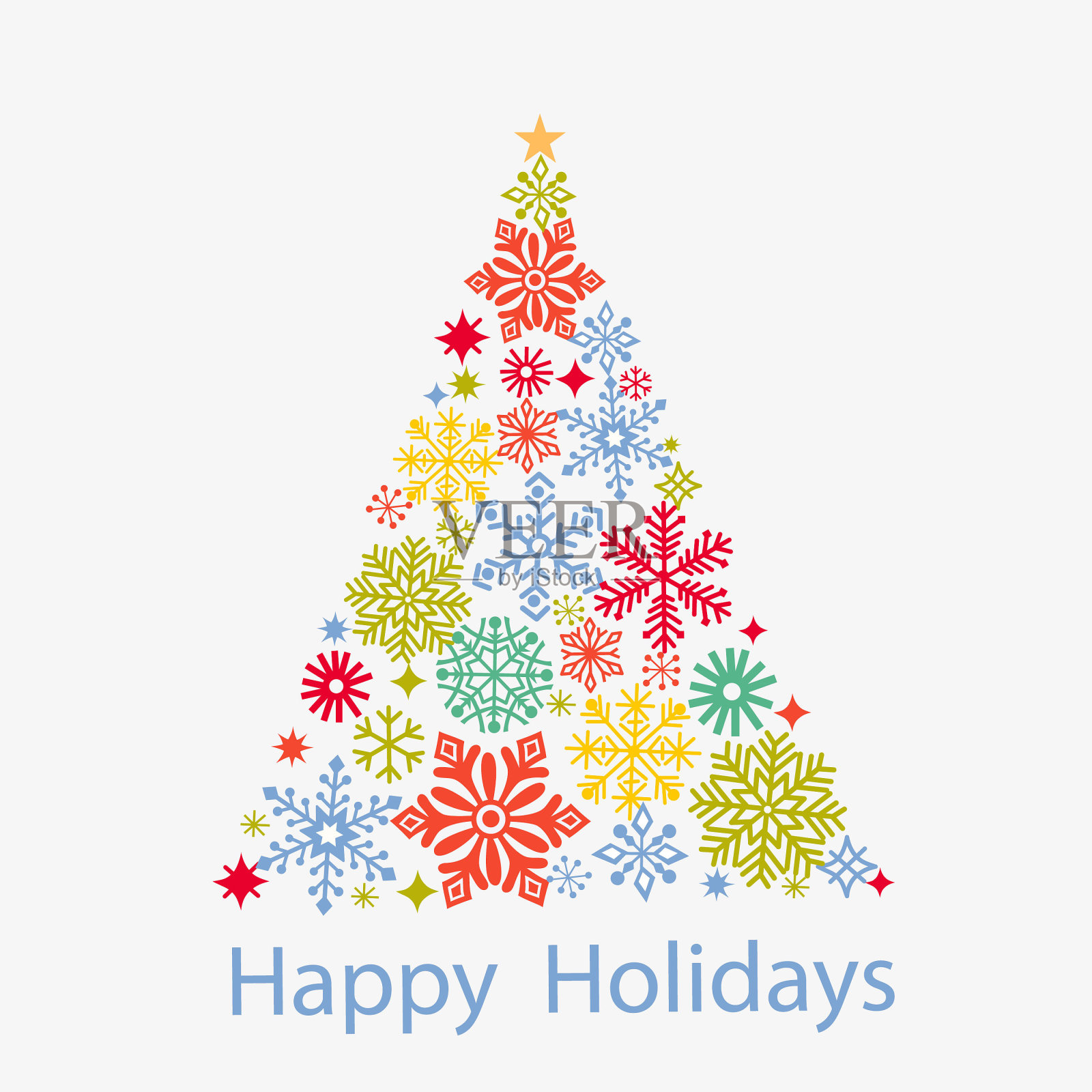 圣诞树。插画图片素材