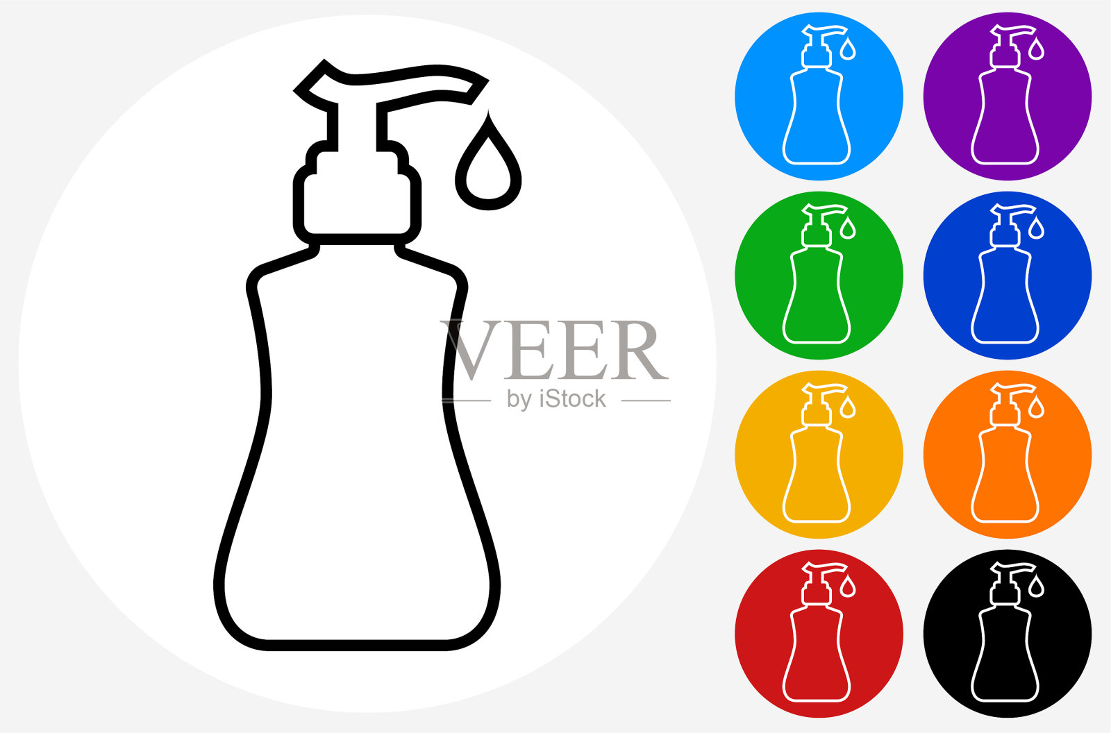 洗手液洗手液图标插画图片素材