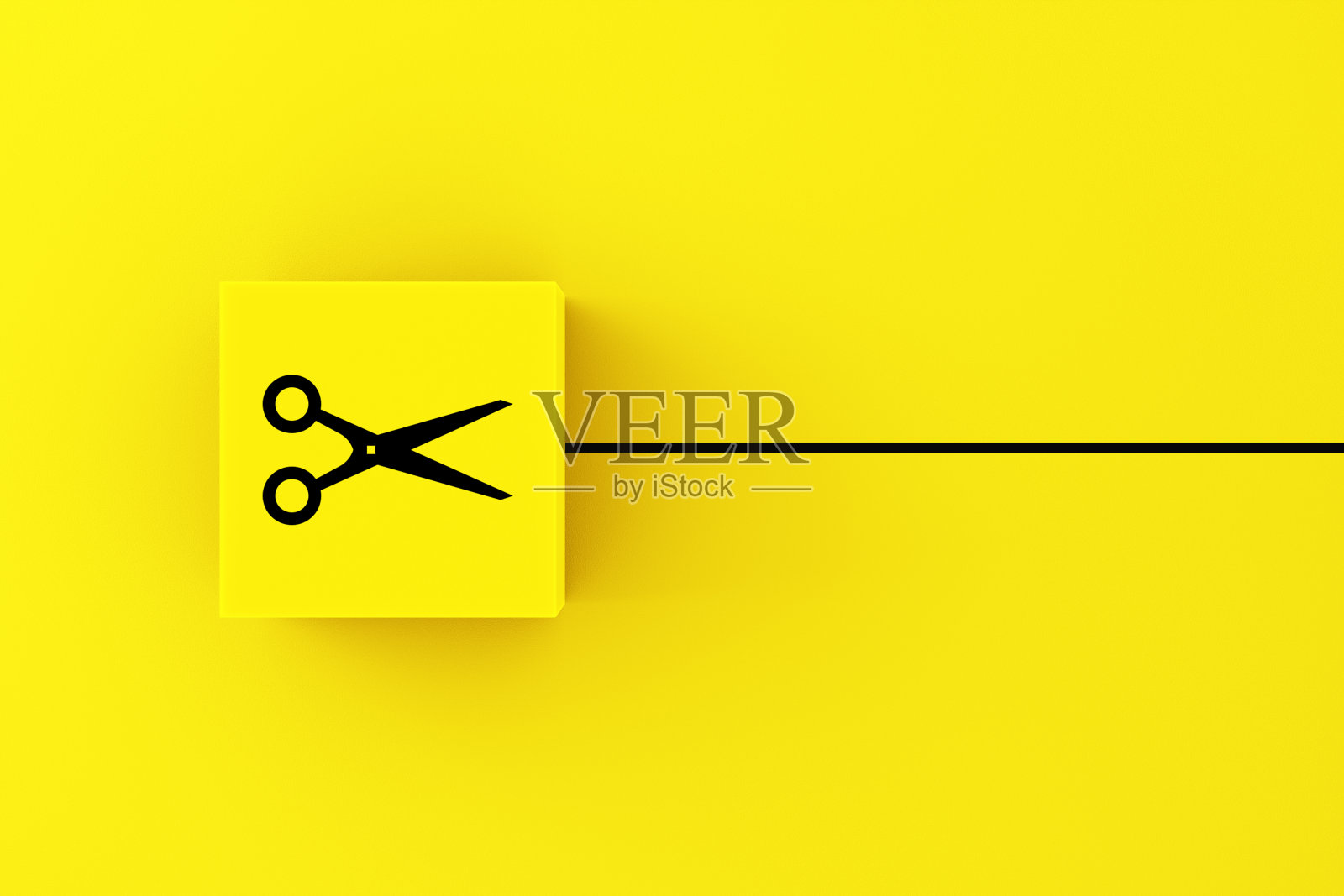 分离，分裂，分裂。商业预算削减。照片摄影图片