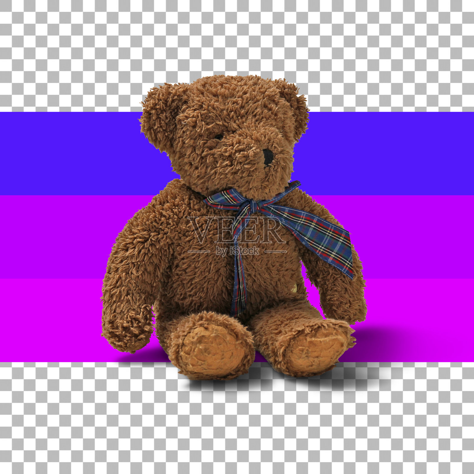 孤立的棕色泰迪熊照片摄影图片