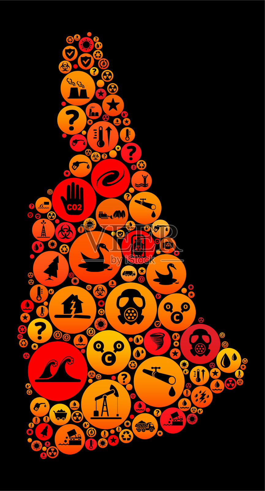 新罕布什尔州气候变化图标图案插画图片素材