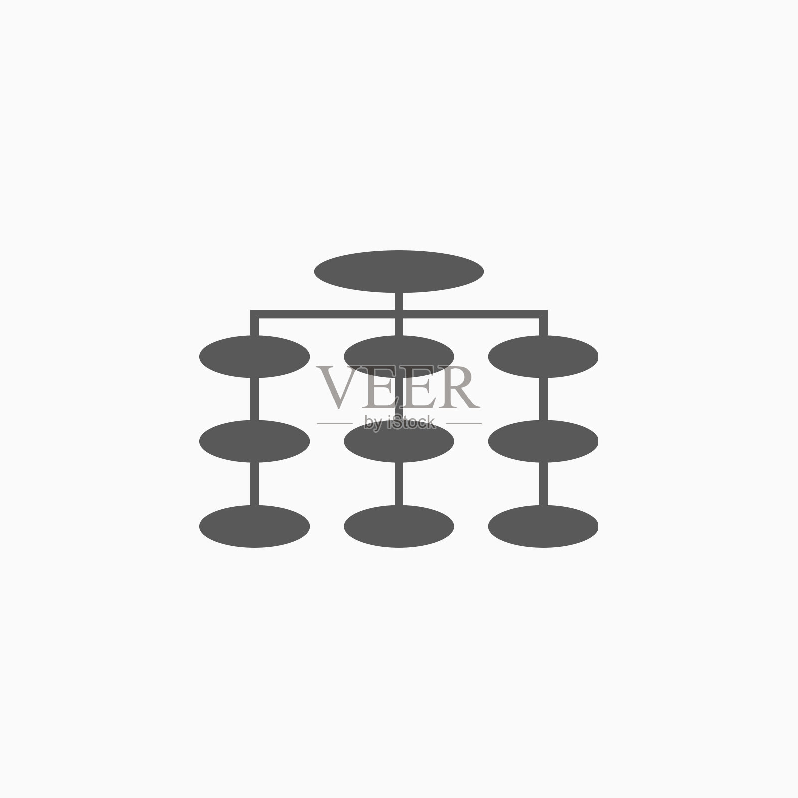 思维导图图标，信息图矢量插画图片素材