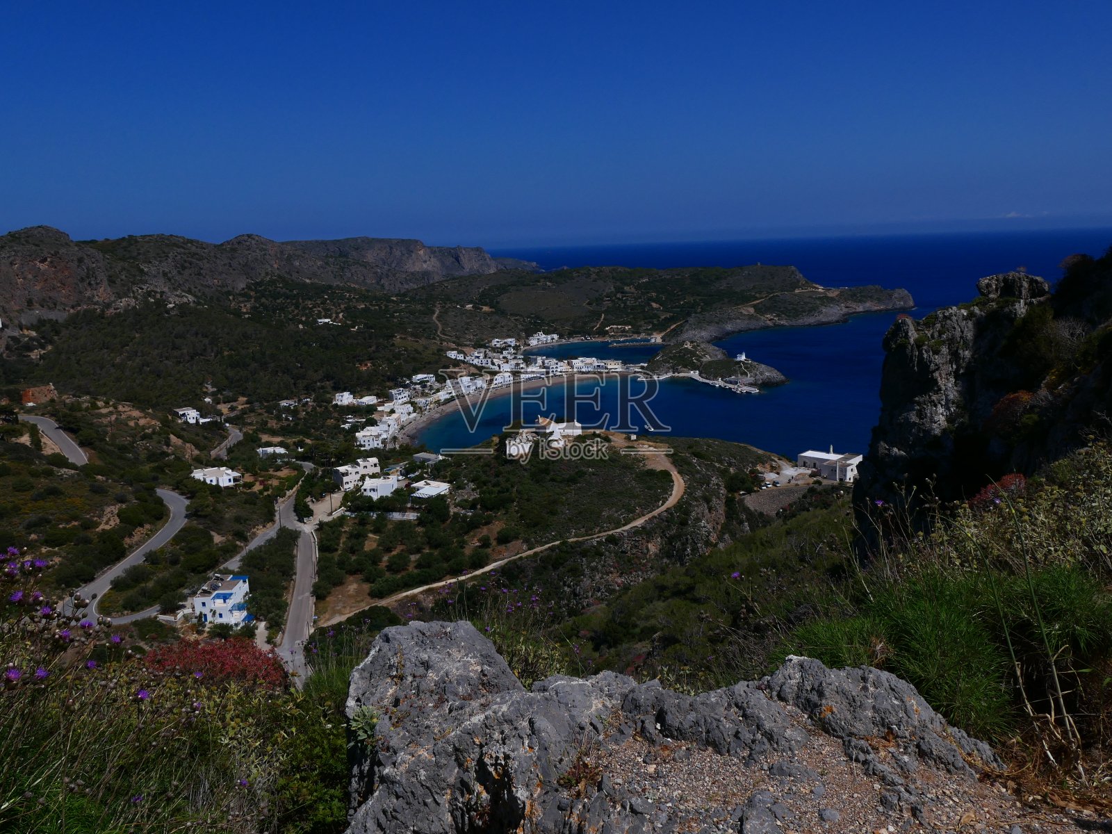 卡普萨利:村庄和海湾，基西拉照片摄影图片