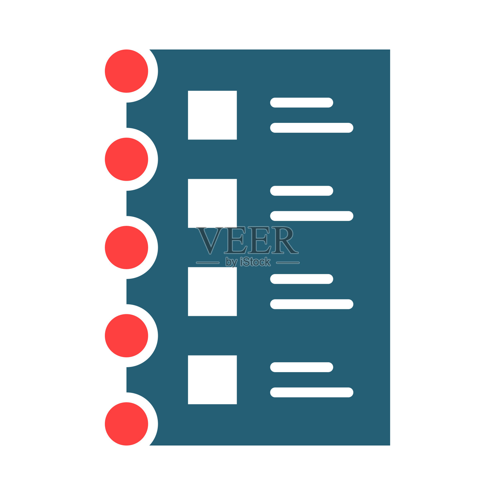 购物清单字形两种颜色的图标为个人和商业用途。插画图片素材