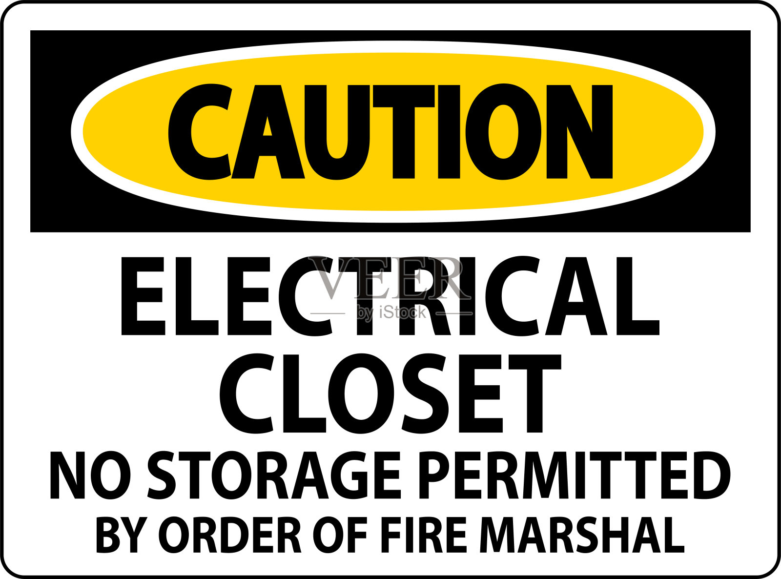 电器柜告示牌-消防局局长命令不准存放电器柜插画图片素材