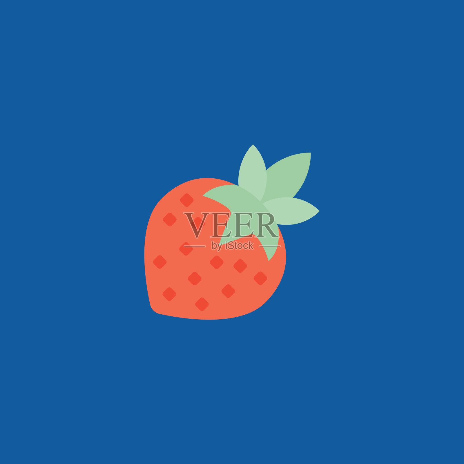 草莓图标插画图片素材