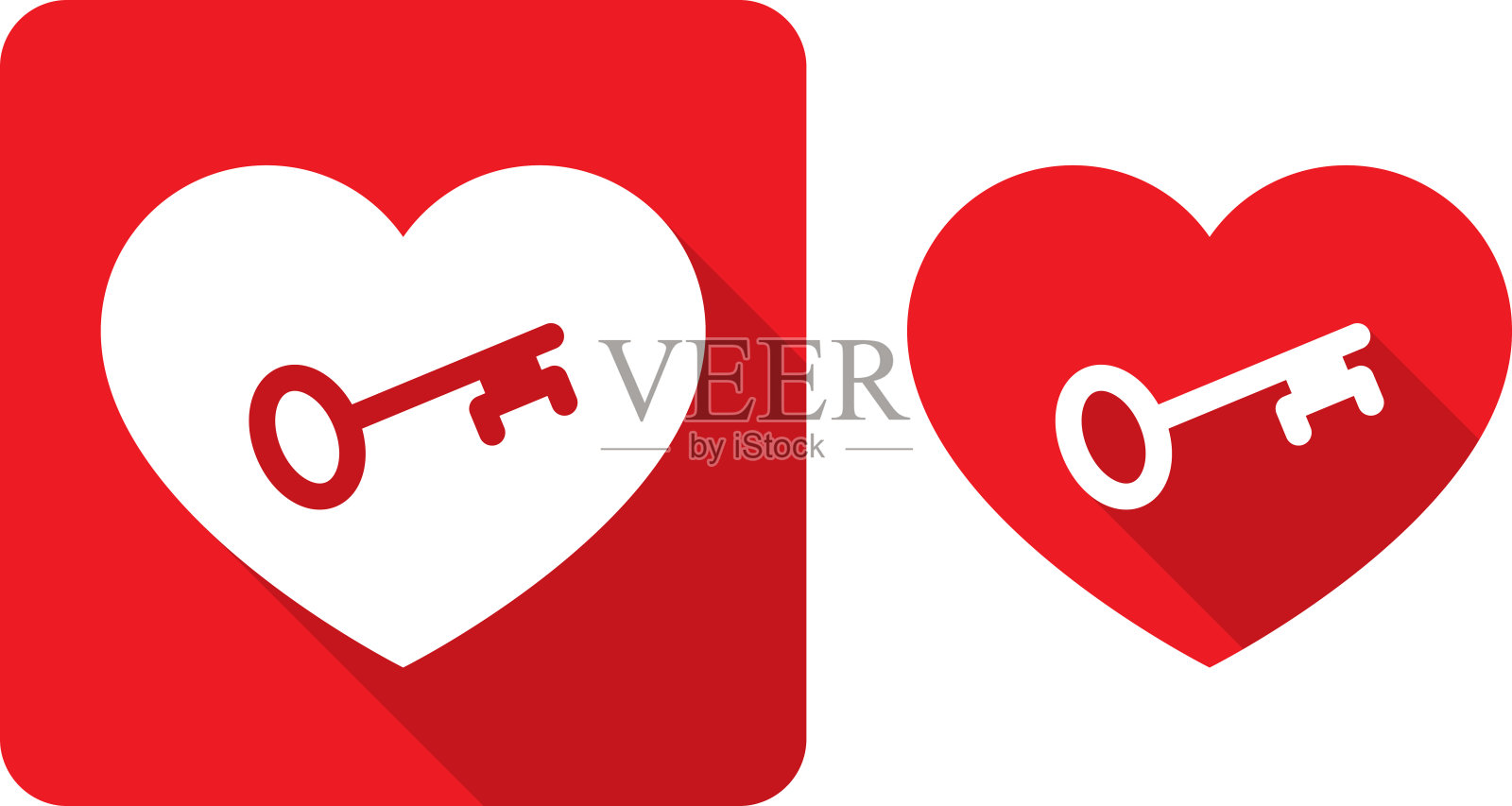 心键图标剪影插画图片素材