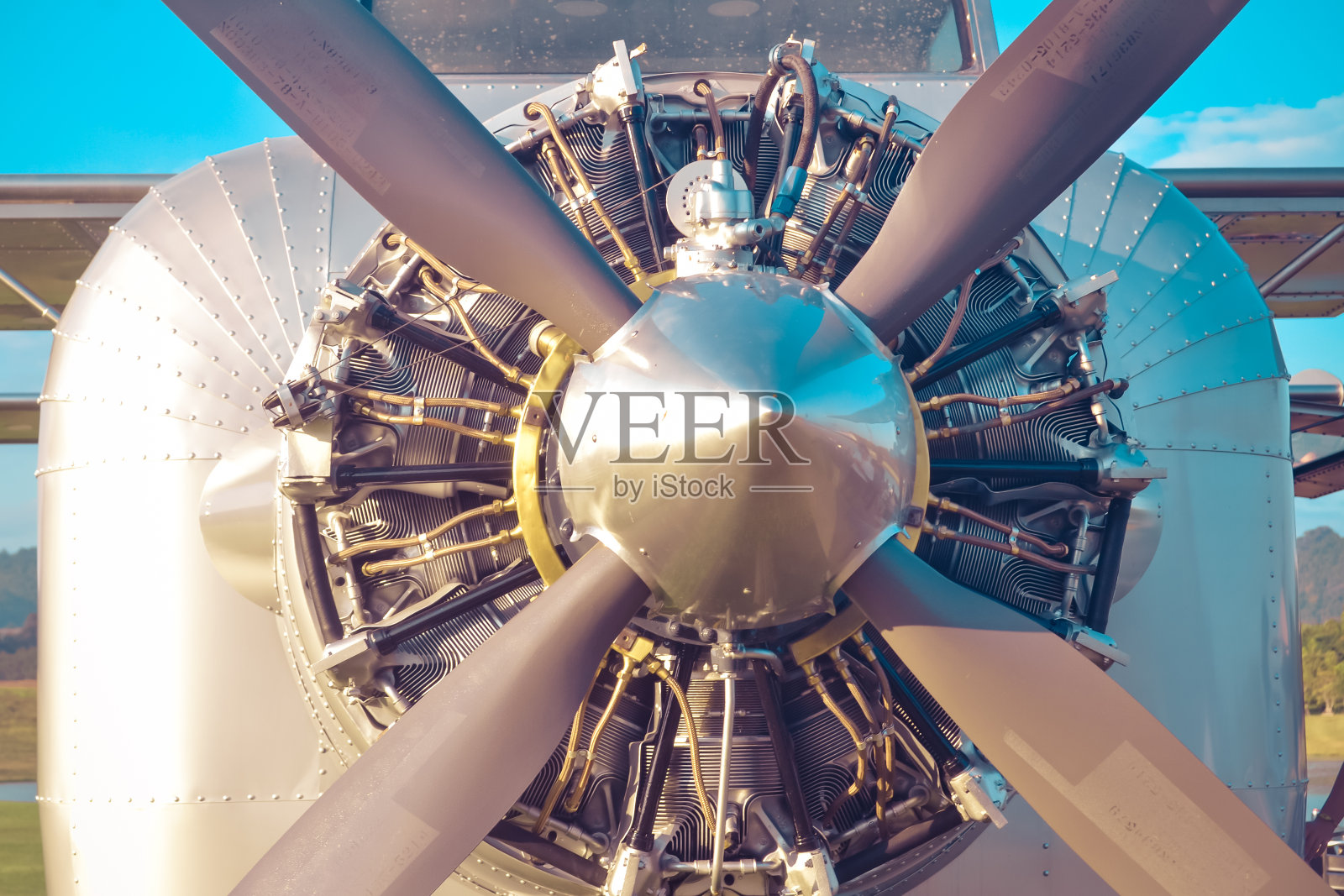 飞机引擎照片摄影图片