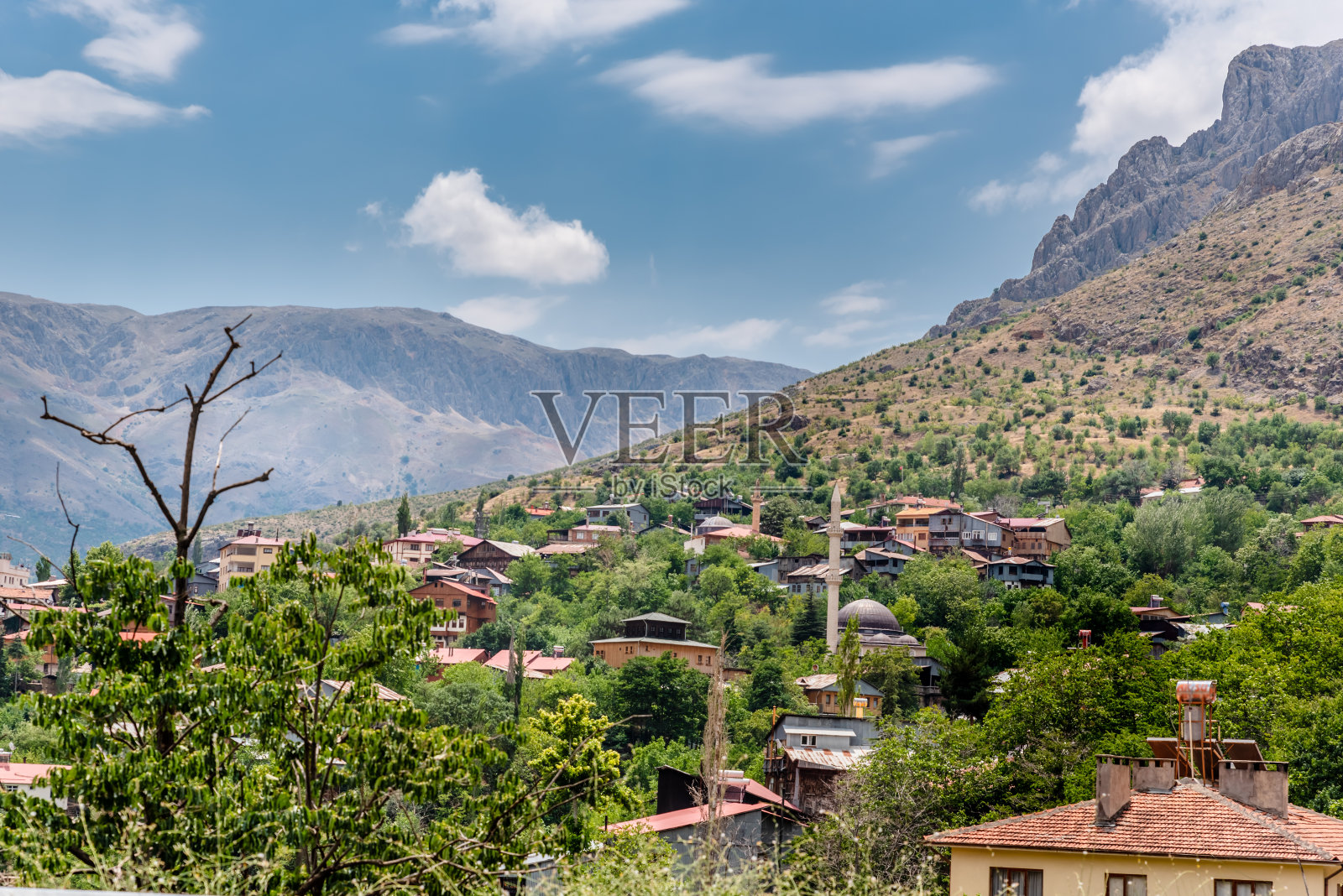 凯马利耶镇传统凯马利耶民居景观照片摄影图片