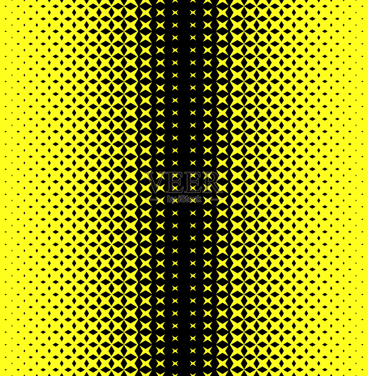 带有菱形和星形的半色调图案。抽象几何梯度背景。矢量插图。插画图片素材