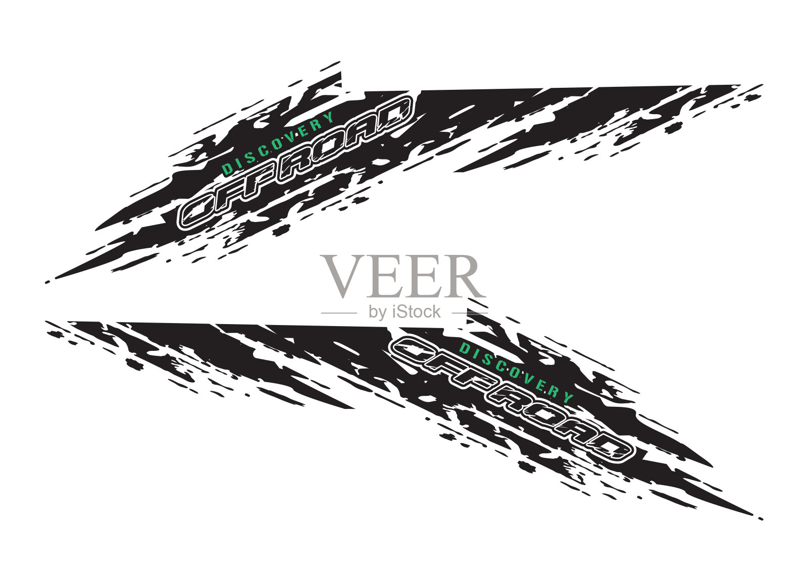 包裹设计的汽车矢量。汽车贴条纹。泥浆飞溅抽象模板插画图片素材