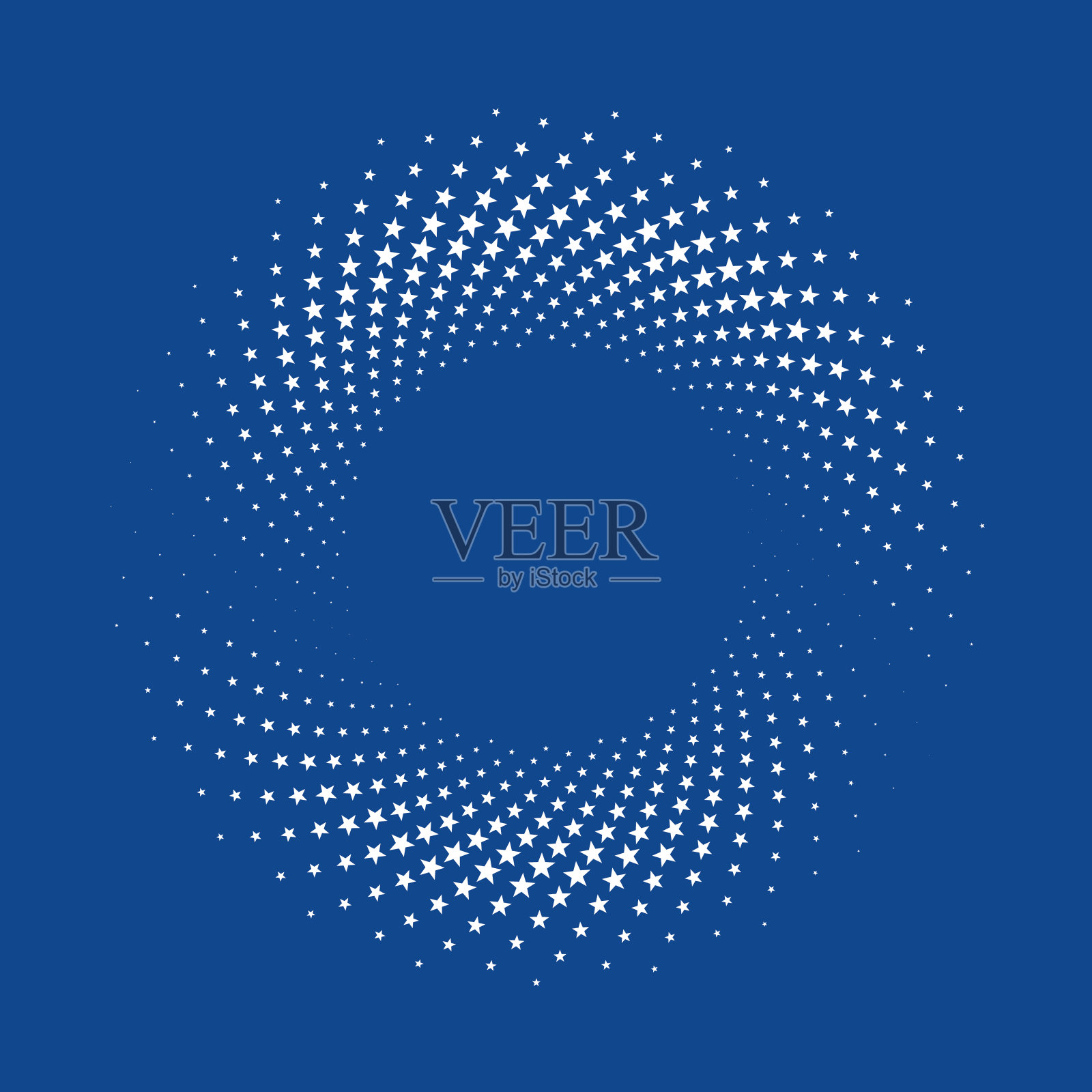 白色星星在复制空间周围的漩涡图案插画图片素材