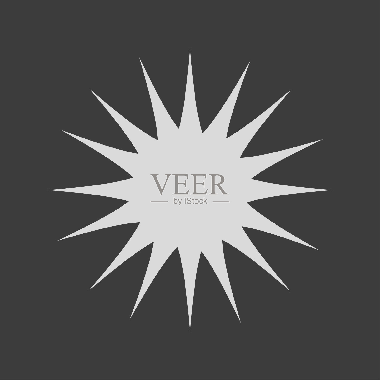 星星和太阳银色图标插画图片素材