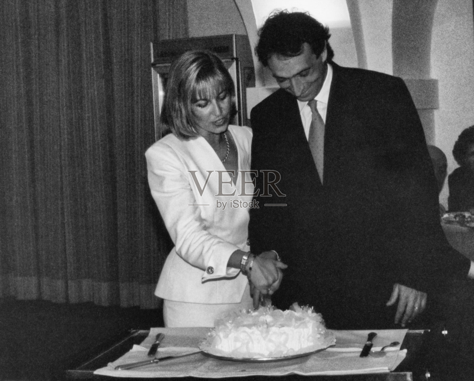 1968年的婚礼。照片摄影图片