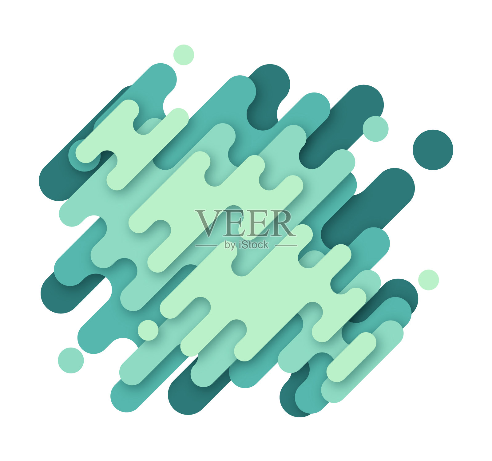 层次感线条插画图片素材