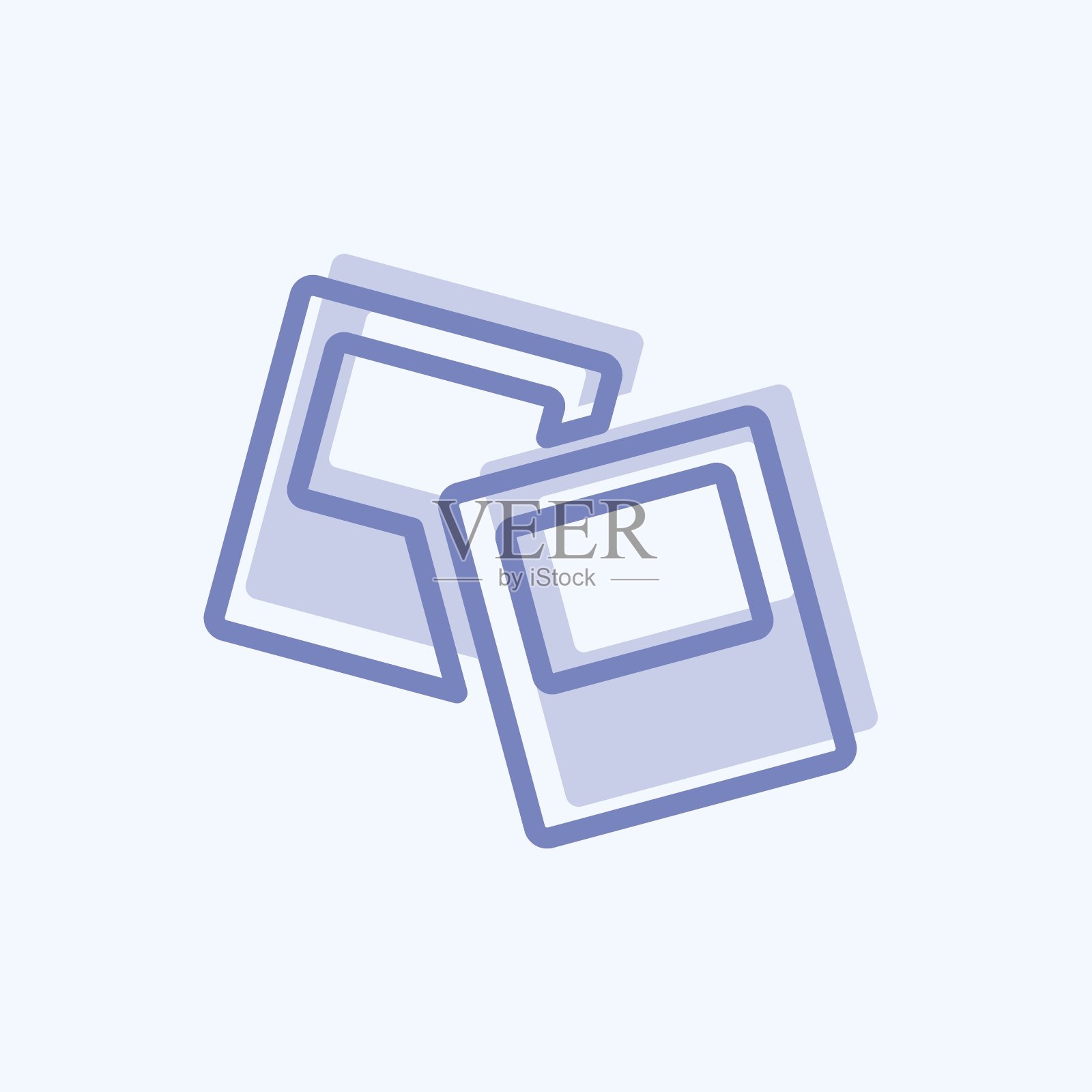 项目组合管理图标。适合IT服务符号。两个音调的风格。简单的设计可编辑。设计模板向量。简单的符号说明插画图片素材