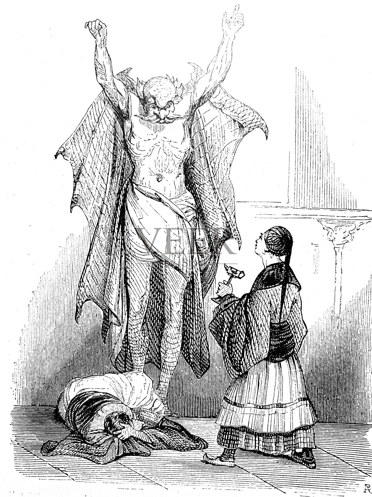 向导提高手插画图片素材