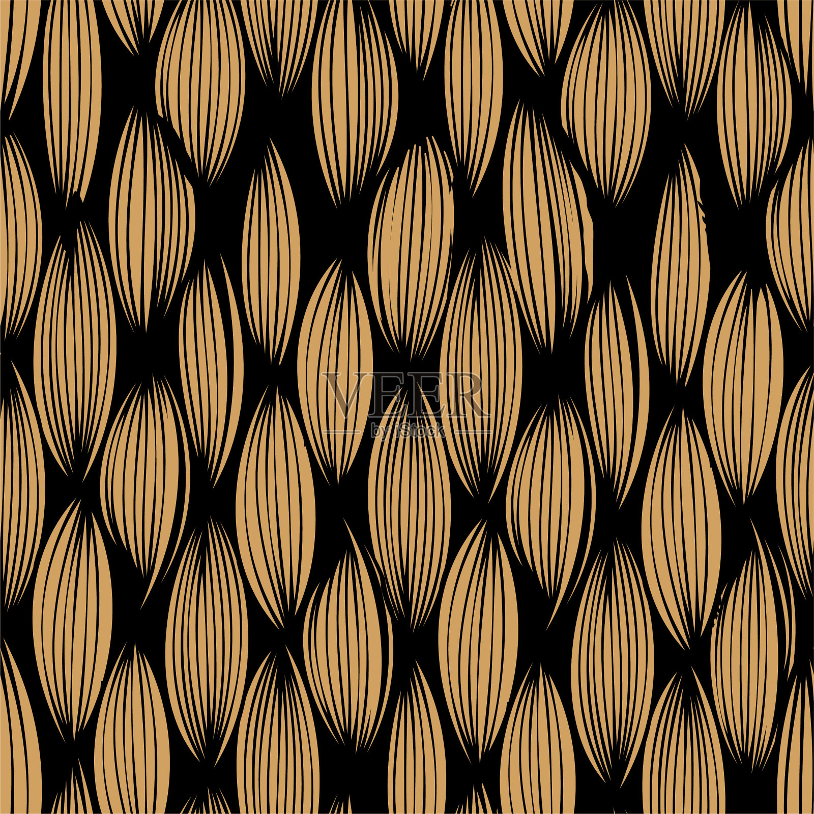 矢量无缝模式编织黄麻线。帆布粗糙纹理插画图片素材