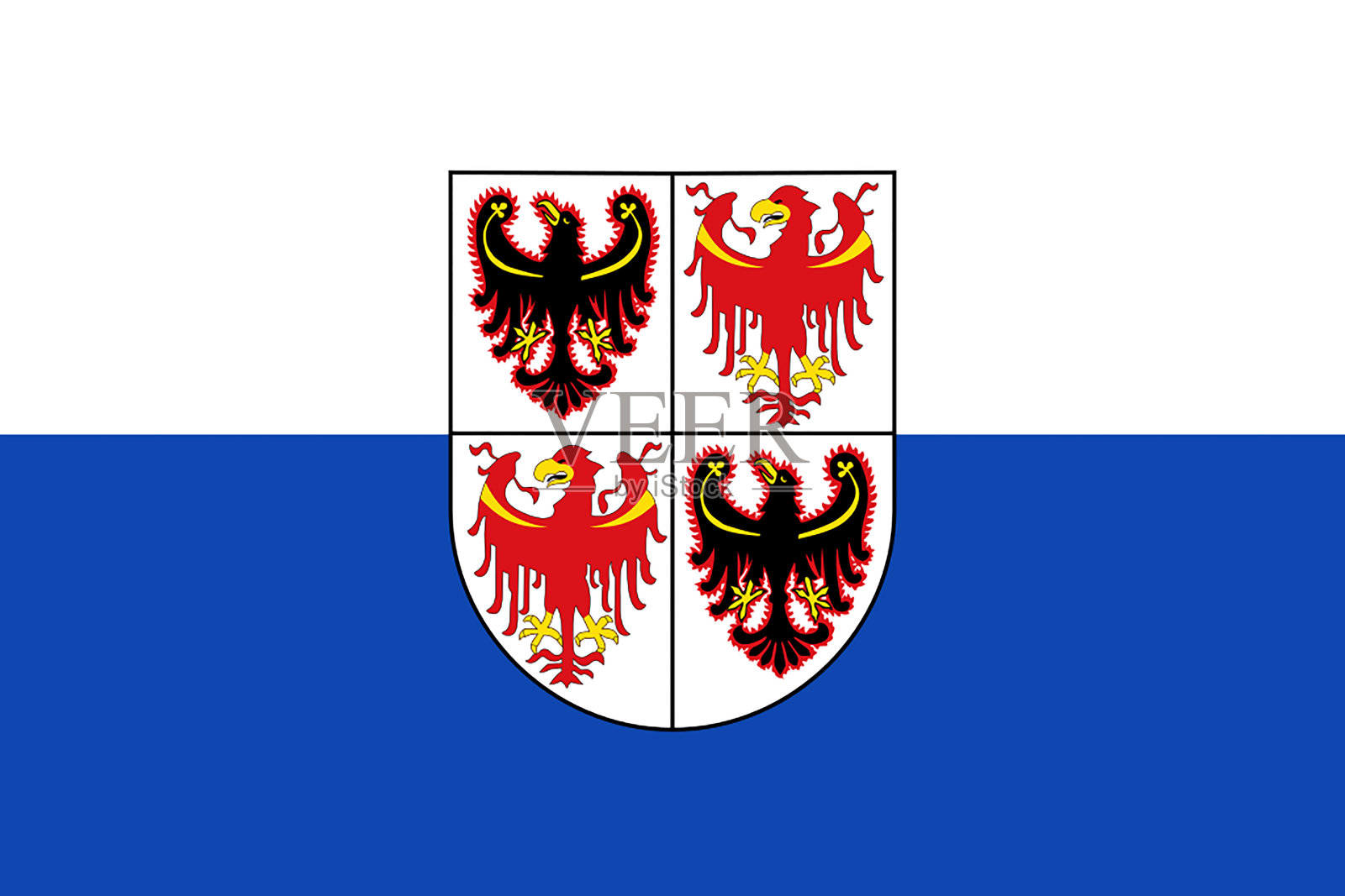 特伦蒂诺-上阿迪杰旗插画图片素材