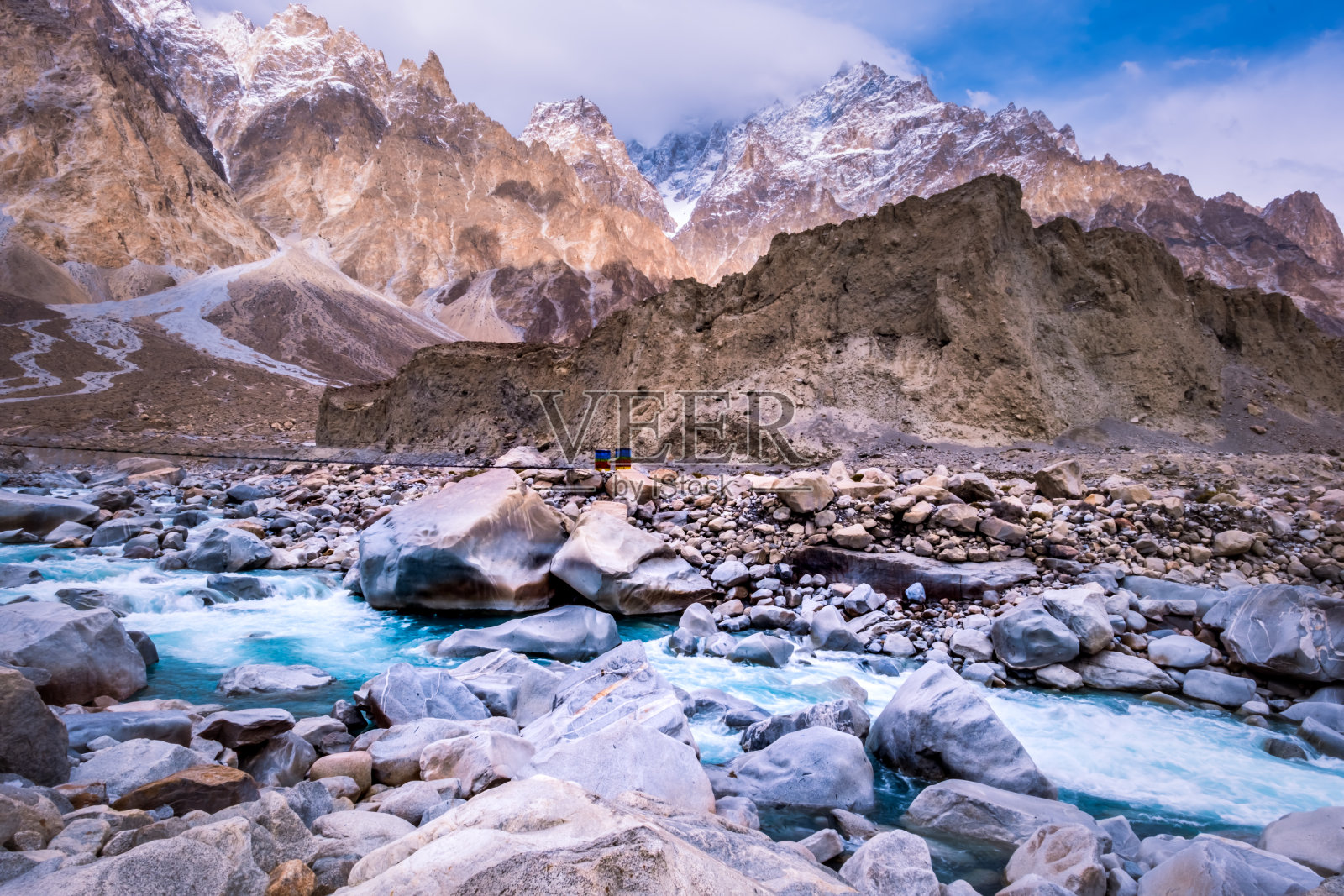 罕萨山谷照片摄影图片