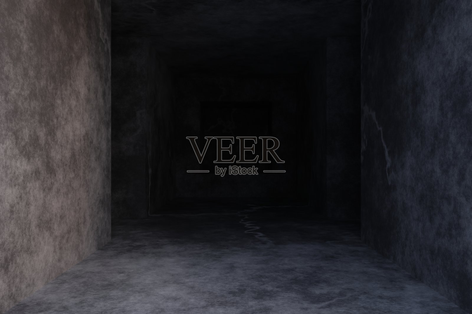 空背景场景。纹理暗浓缩地板与雾或雾。三维渲染照片摄影图片