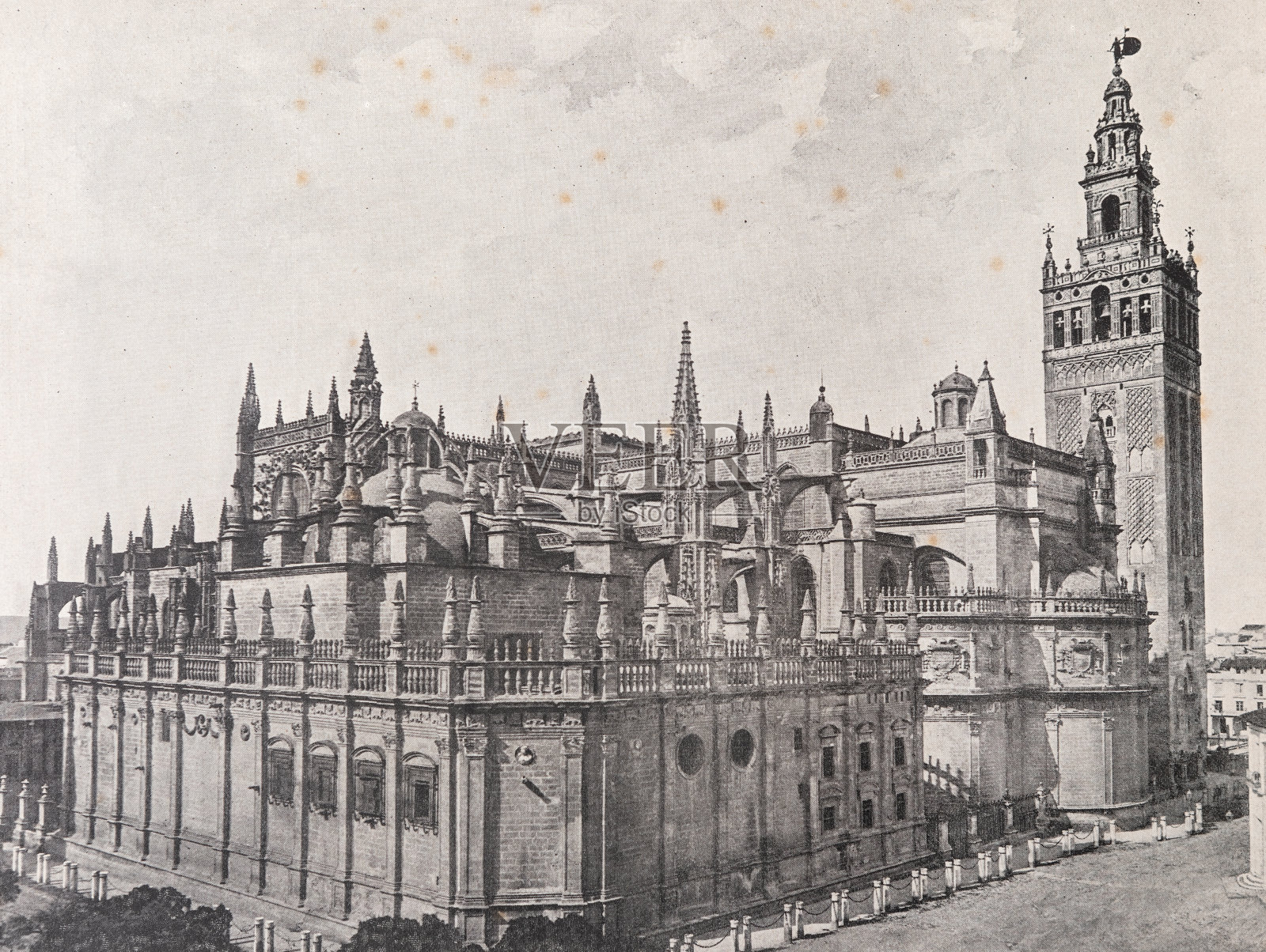 塞维利亚大教堂是一座罗马天主教堂插画图片素材