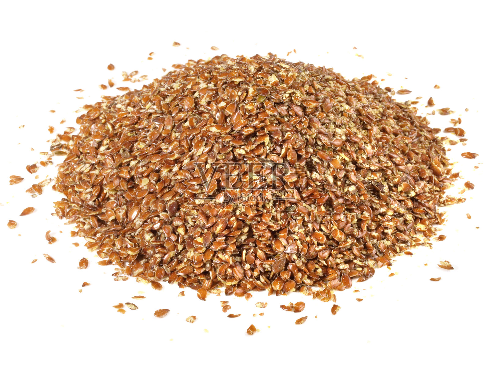 磨碎的亚麻籽-健康的营养照片摄影图片