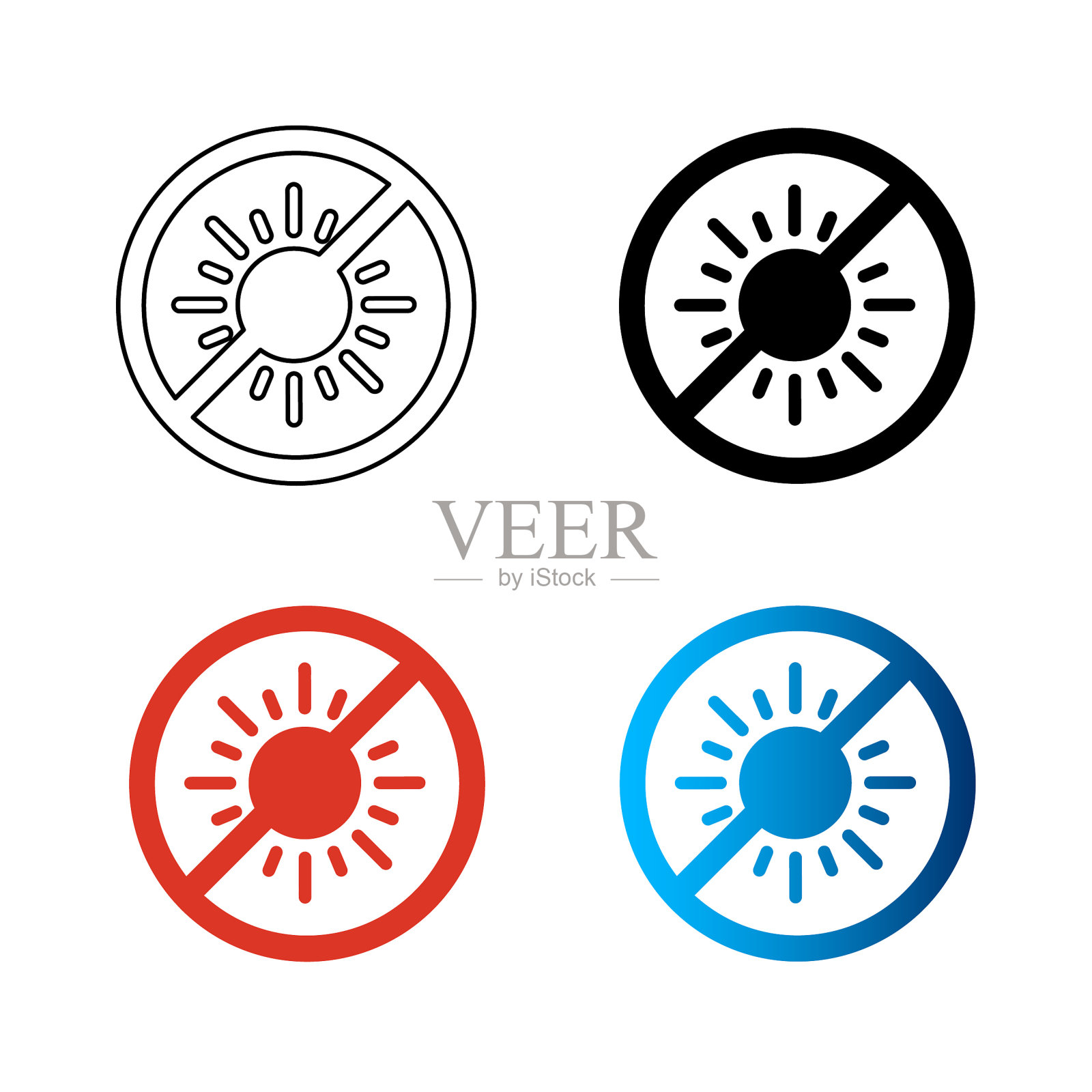 摘要无阳光剪影插图插画图片素材