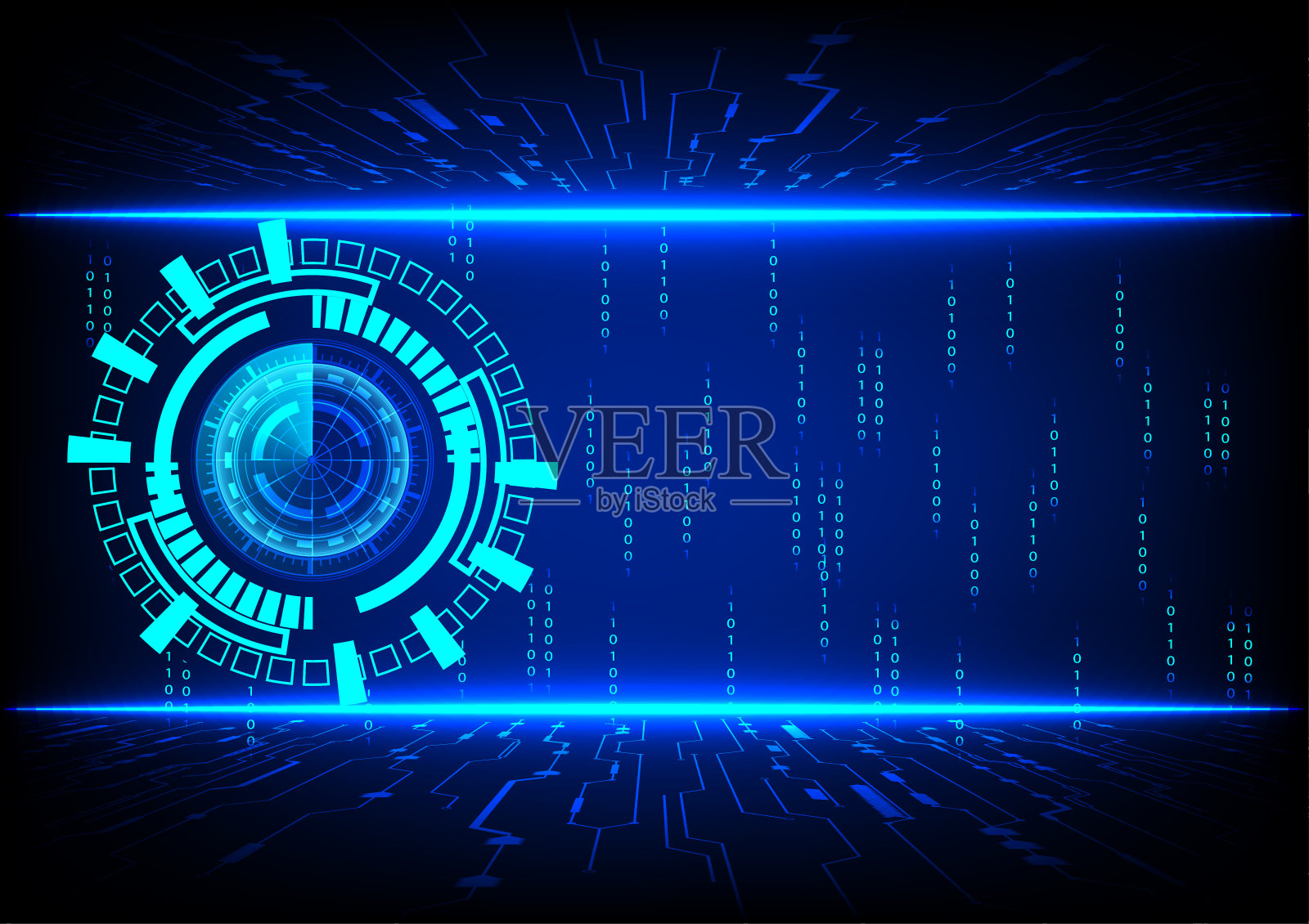 抽象的技术背景。未来的接口。矢量图插画图片素材