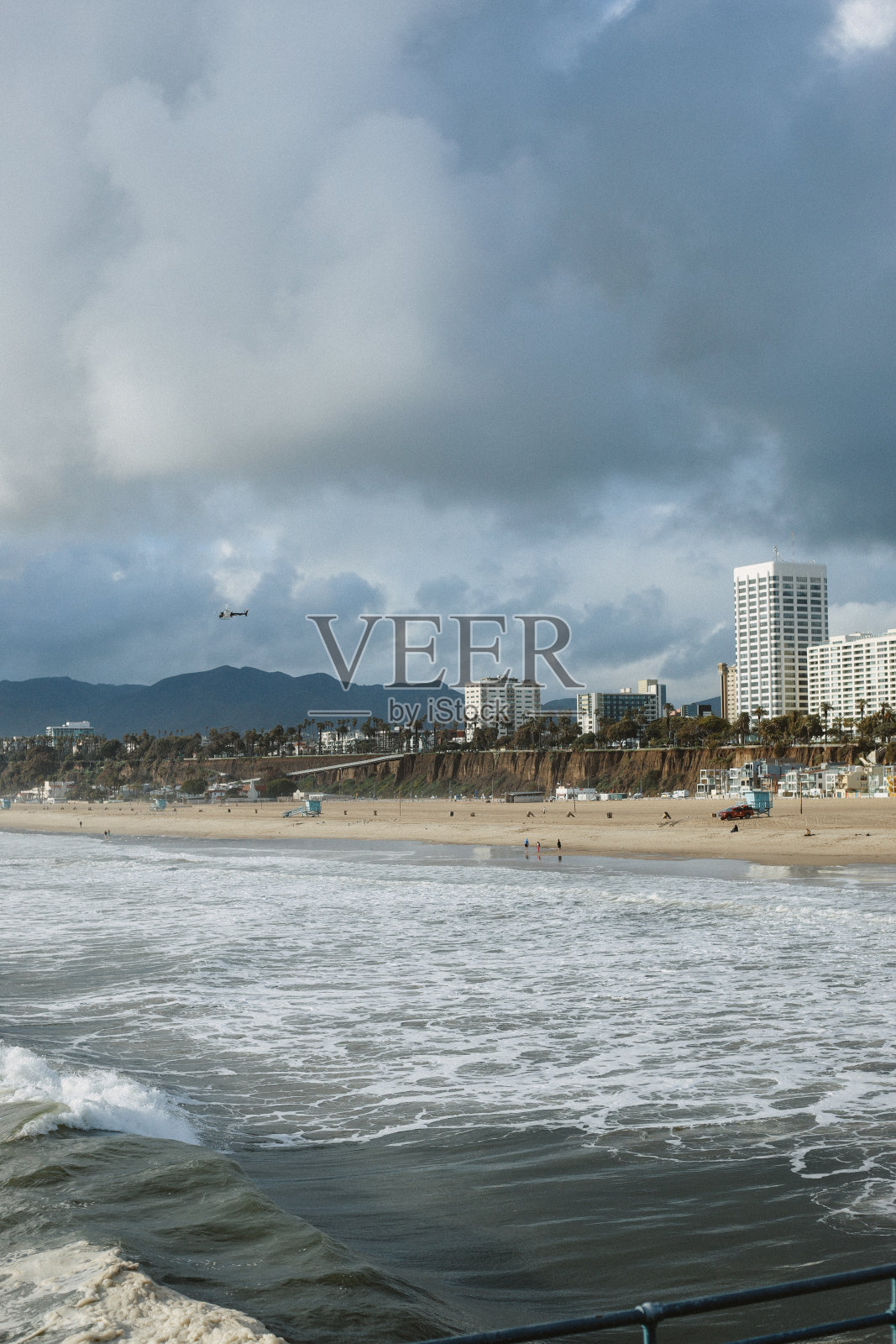 圣莫尼卡海滩，洛杉矶照片摄影图片