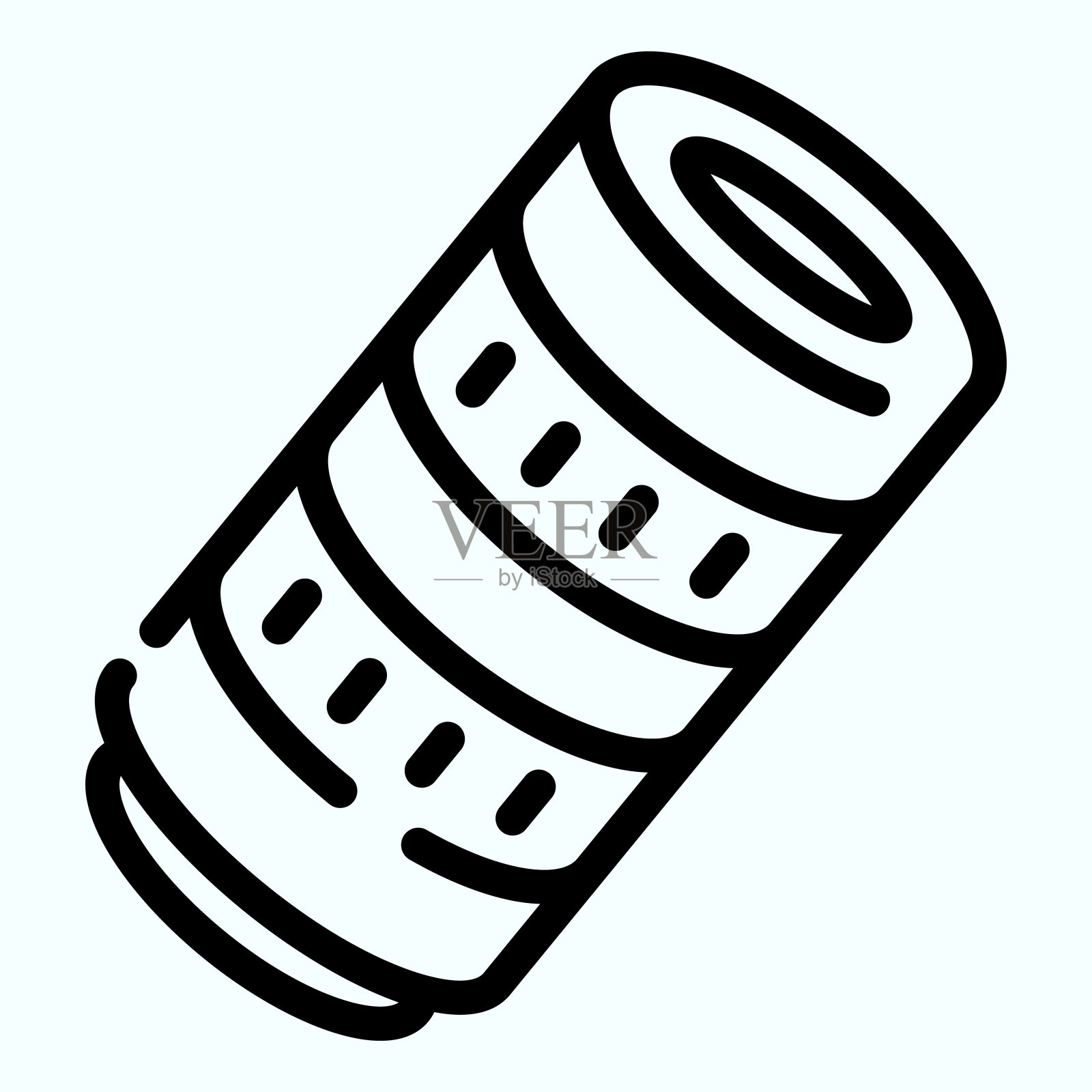 专业相机镜头线条图标。相机客观矢量插图孤立的白色。专业光学物镜轮廓风格设计和应用程序。Eps 10。插画图片素材