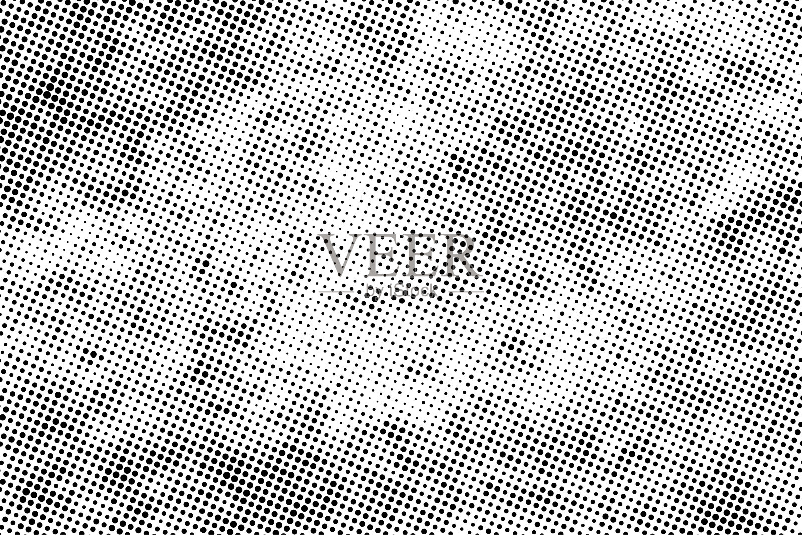 矢量黑圆图案效果半色调背景。插画图片素材
