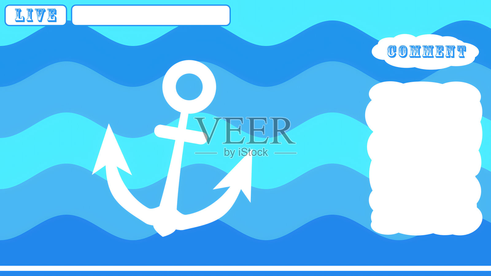 流背景【海蓝宝石】插画图片素材