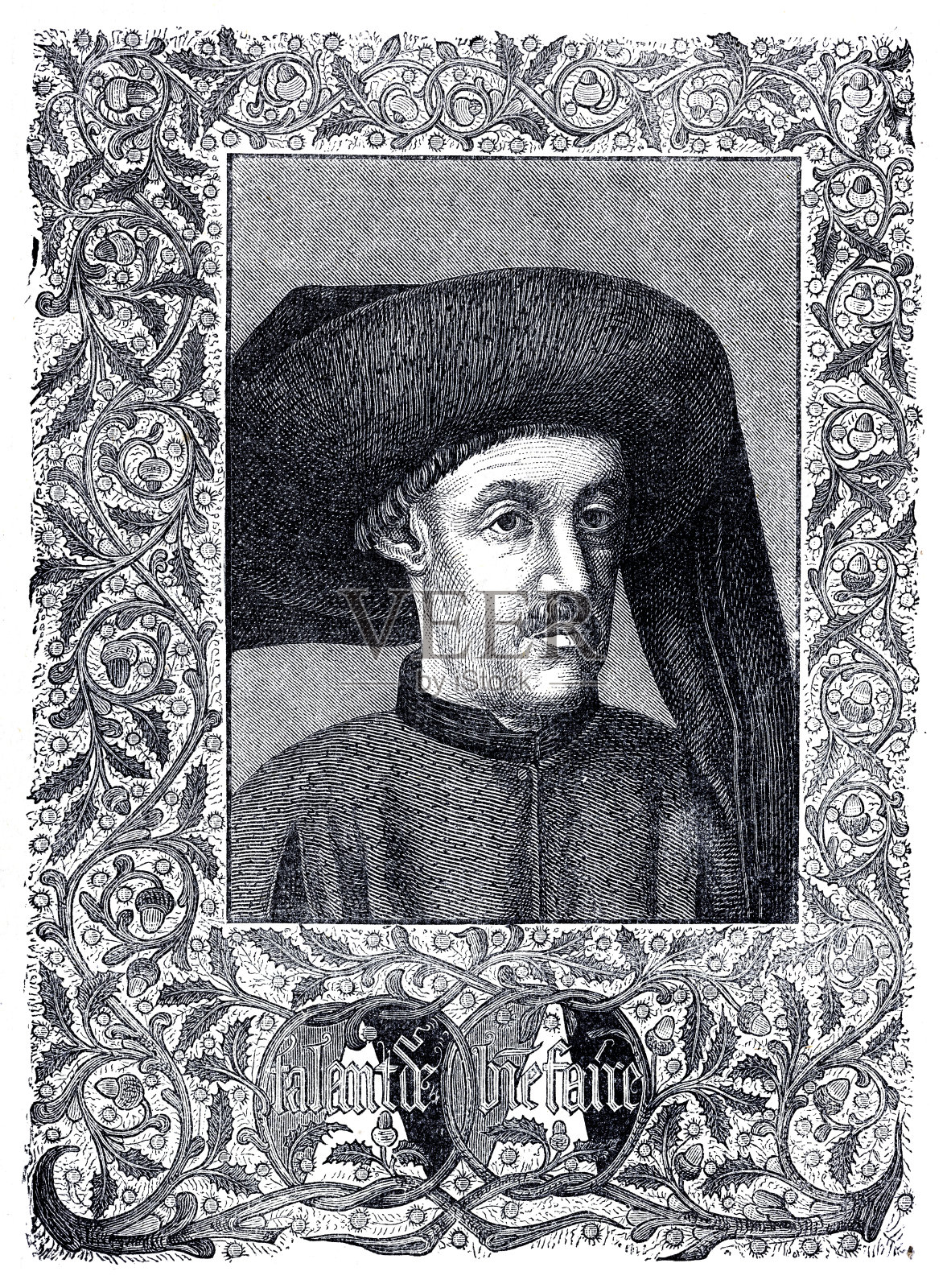 航海家亨利王子肖像插画图片素材