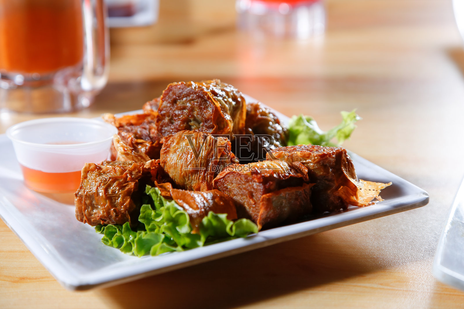 泰式蟹饼照片摄影图片