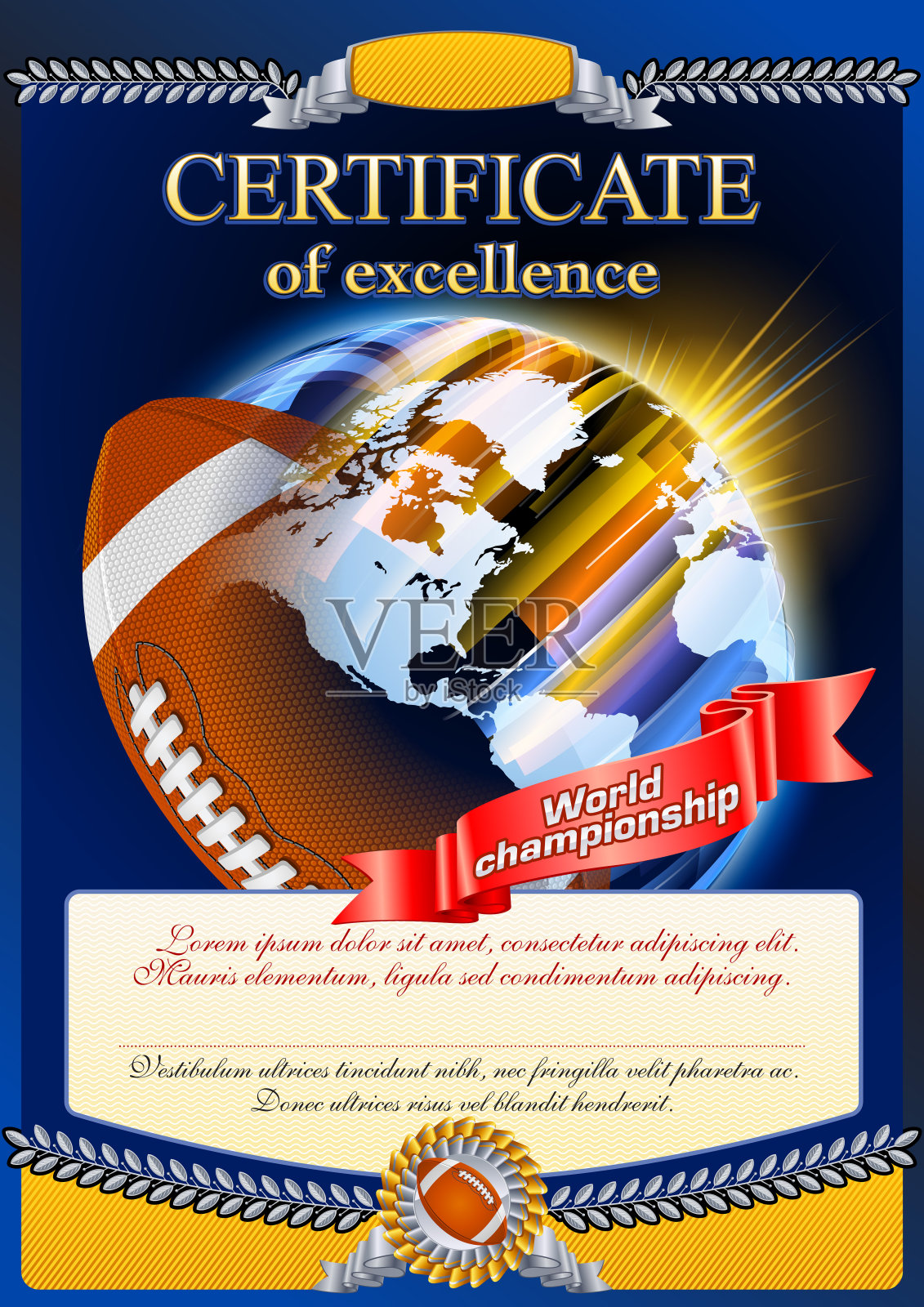 美式足球插画图片素材