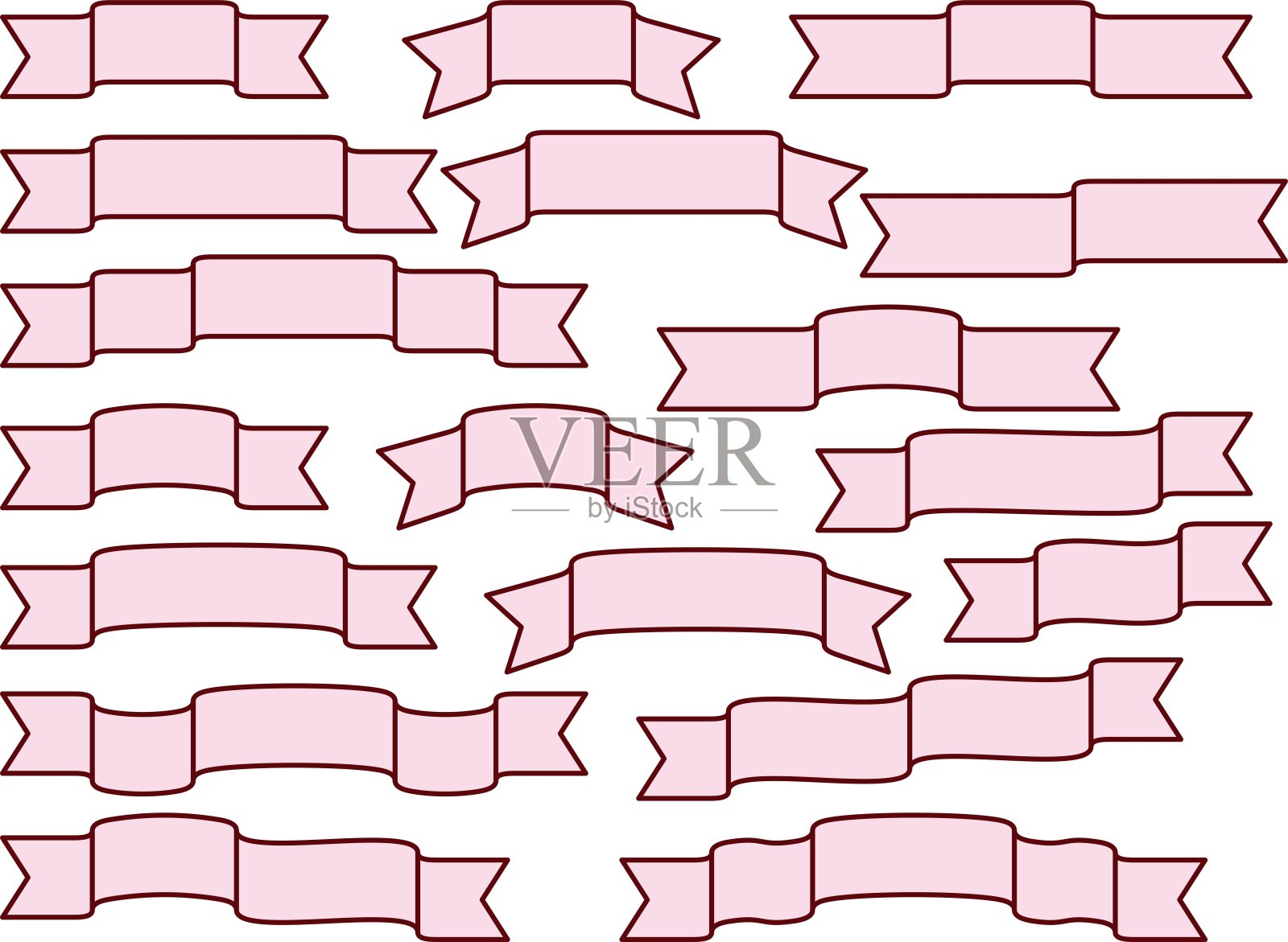 缎带07-2插画图片素材