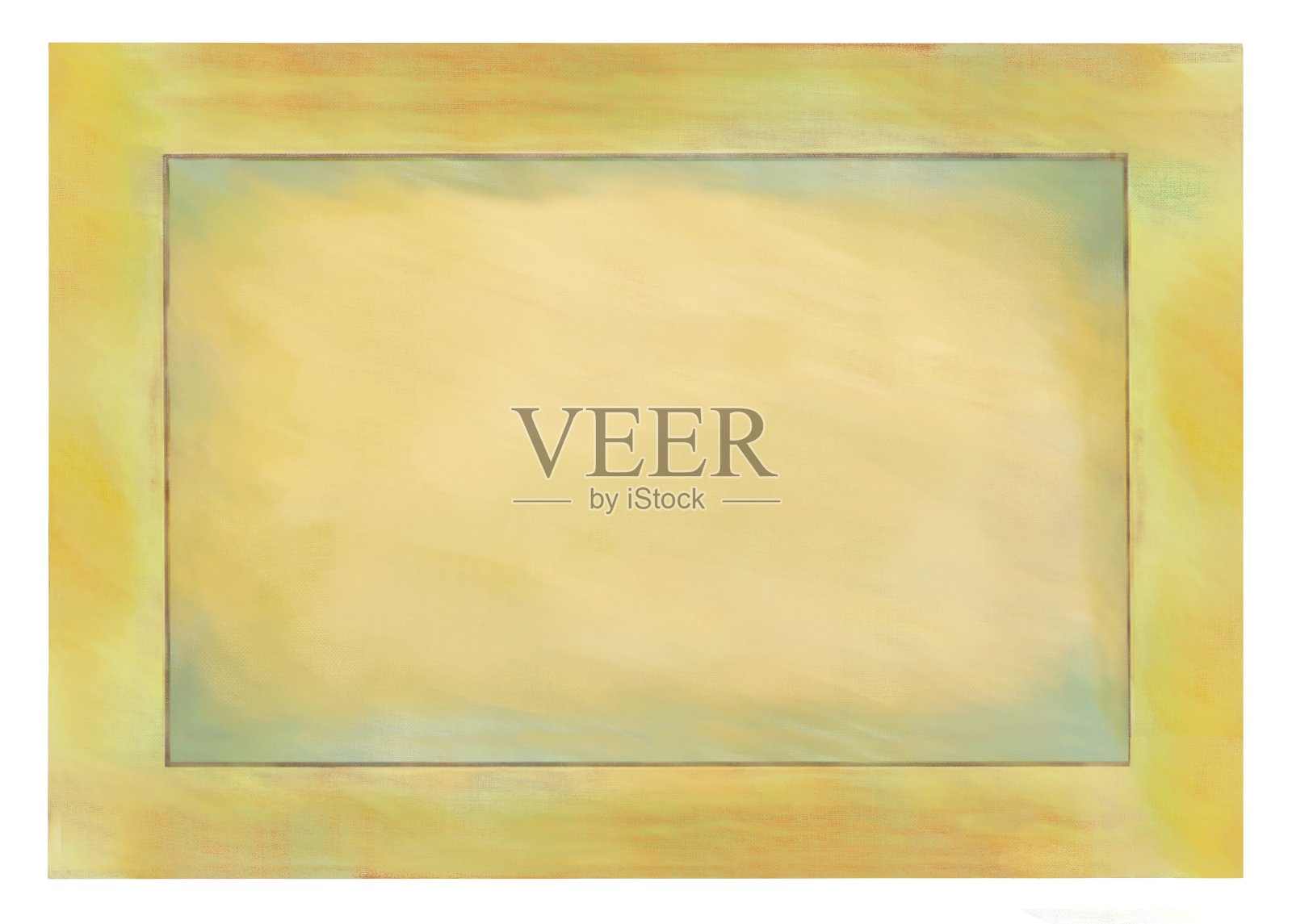 用彩色帆布作画的木框插画图片素材