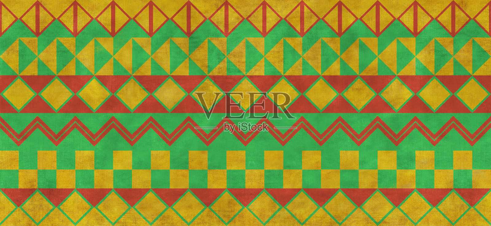 传统的非洲图案几何风格插画图片素材