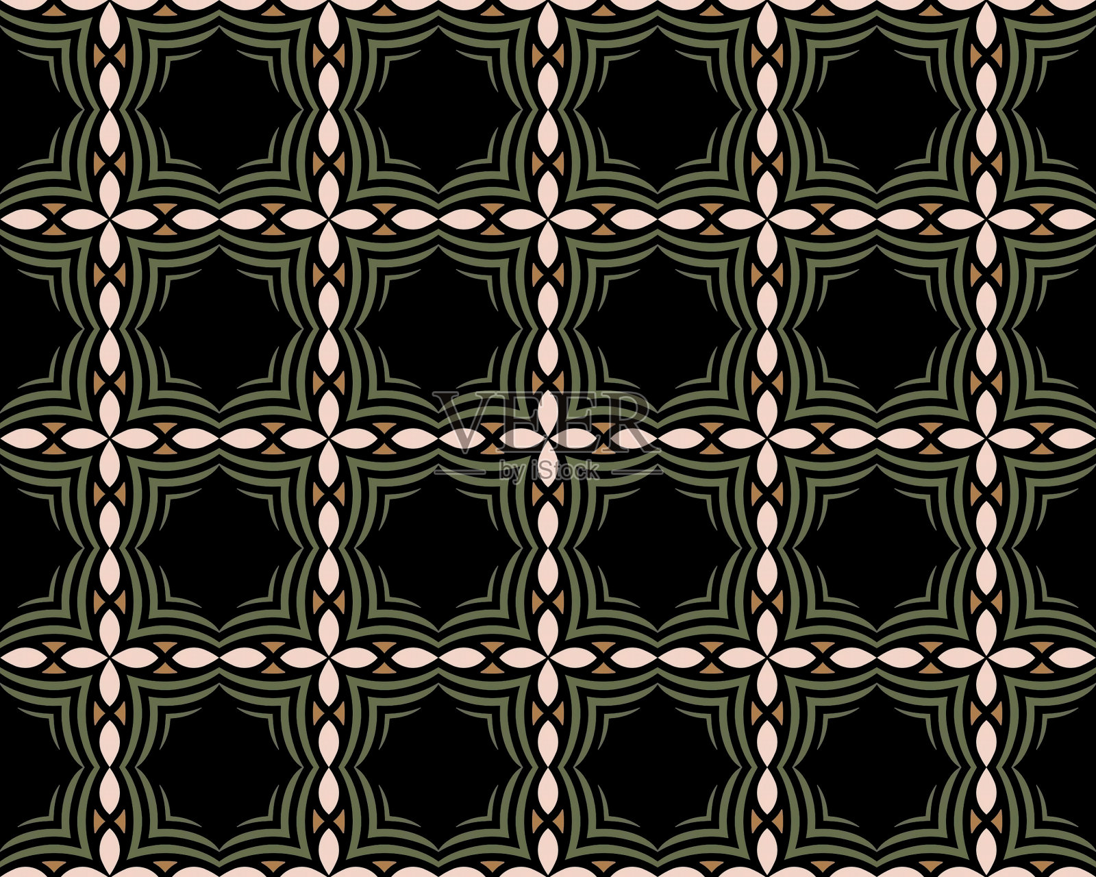 无缝插图瓷砖图案的背景或墙纸插画图片素材