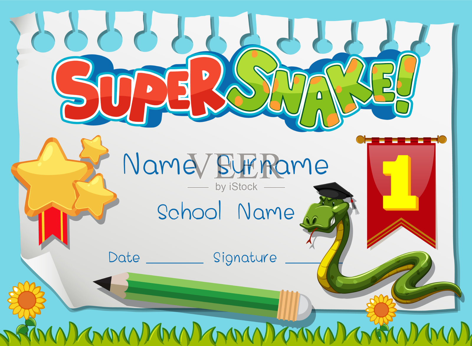 学生的文凭或证书模板设计模板素材