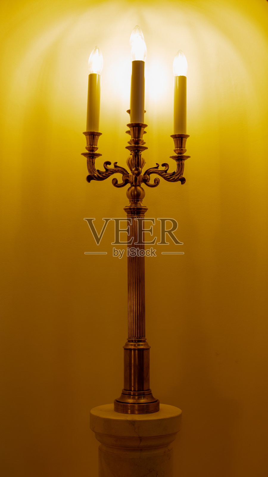 老房子的内部，室内装饰的装饰元素照片摄影图片