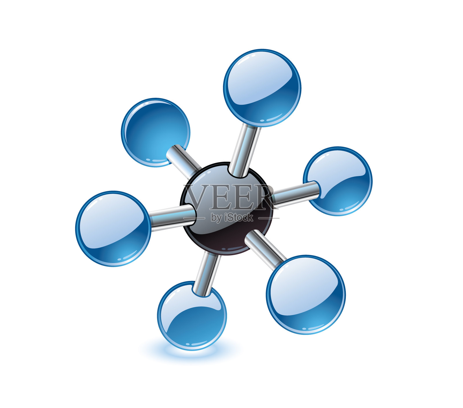 分子的图标插画图片素材