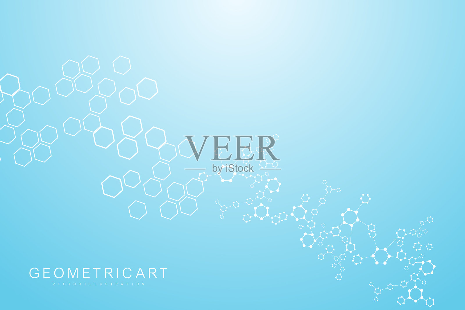 现代未来主义的科学背景插画图片素材