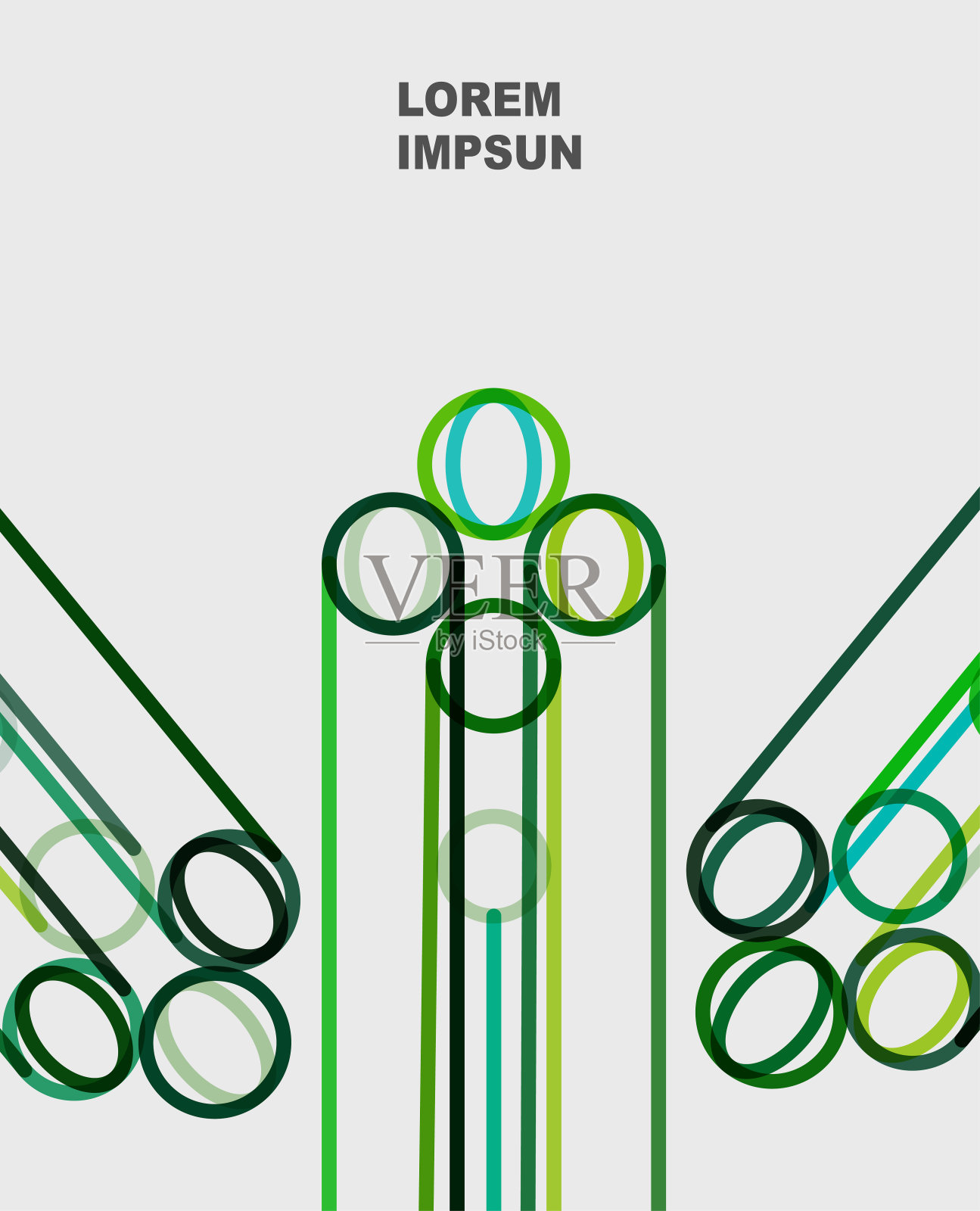 抽象时尚几何曲线线条条纹华丽图案设计元素背景插画图片素材