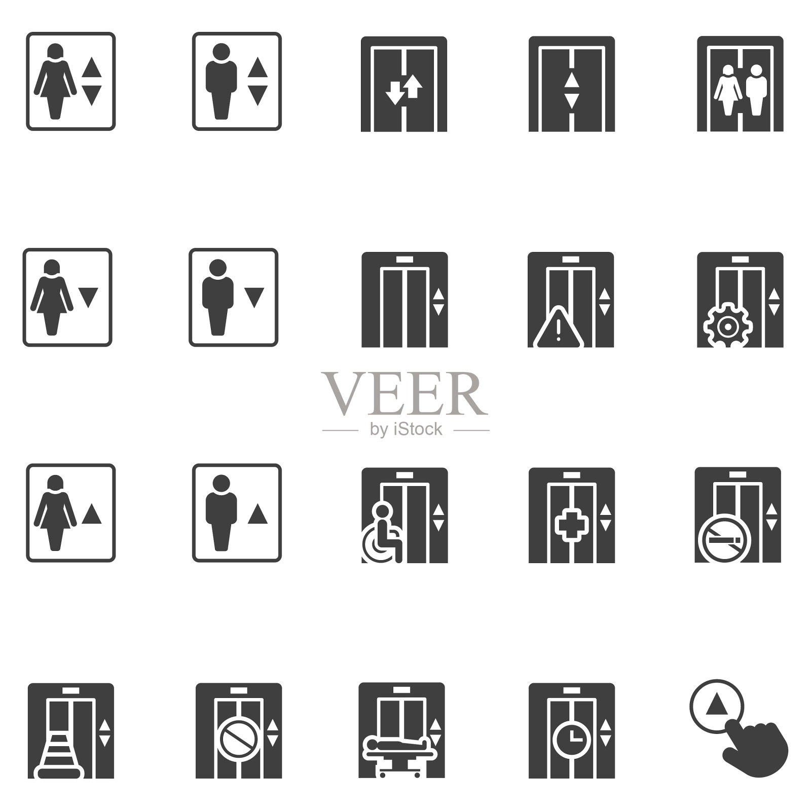 电梯图标设置图标素材