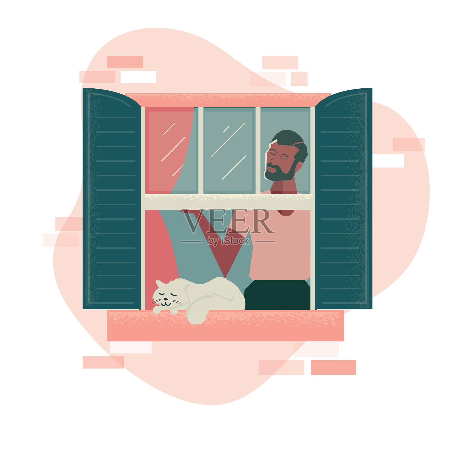 从概念上看外部插画图片素材