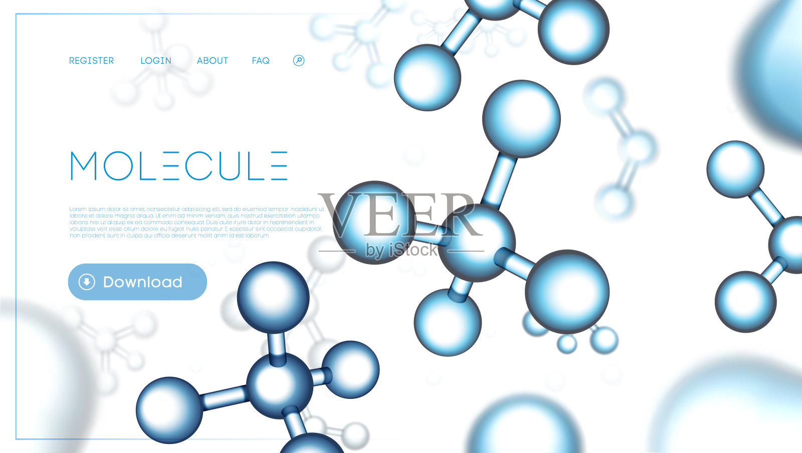 分子粒子背景复合模板。基因网络文摘。分子科学dna呈现。化学背景。每股收益10设计模板素材